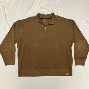 Men’s Carhartt long sleeve pullover with elbow patches